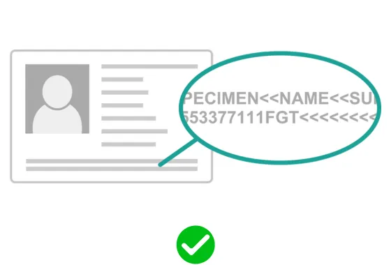 UK ETA Passfoto — MRZ-Zone muss vollständig sichtbar sein