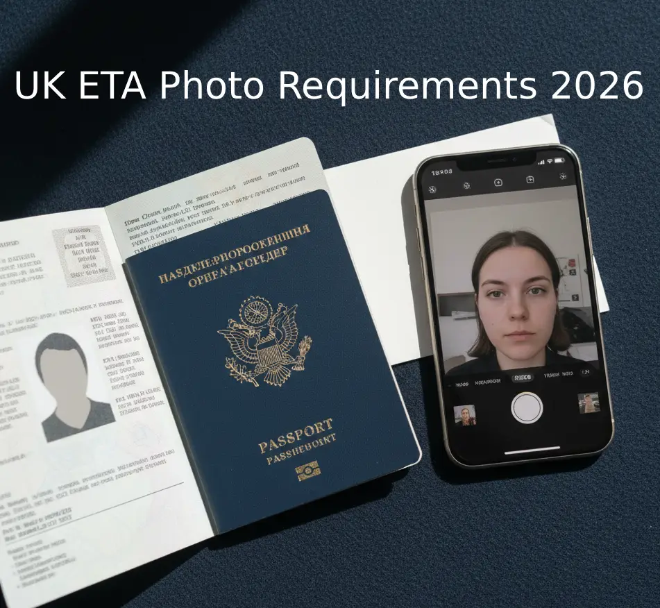 UK ETA photo requirements 2026 — passport and selfie photo guide