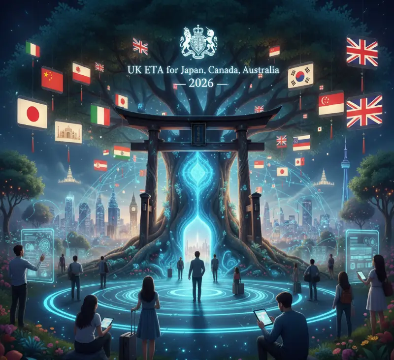 UK ETA for USA Japan South Korea Canada Australia New Zealand 2026