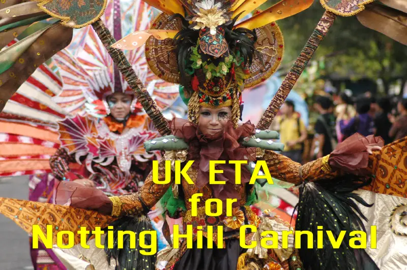 Notting Hill Carnival UK ETA